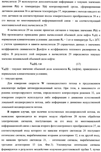 Рентгенофлуоресцентный анализатор состава и скорости газожидкостного потока (патент 2377547)