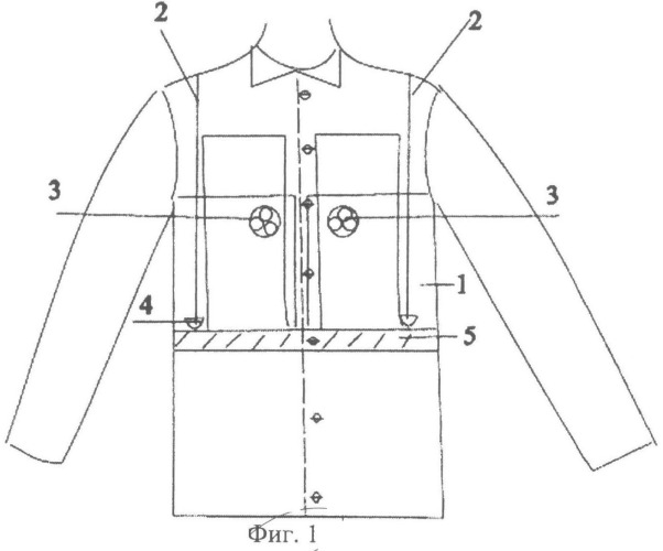 Одежда спасателей, действующих в чрезвычайных сейсмически опасных условиях (патент 2495610)