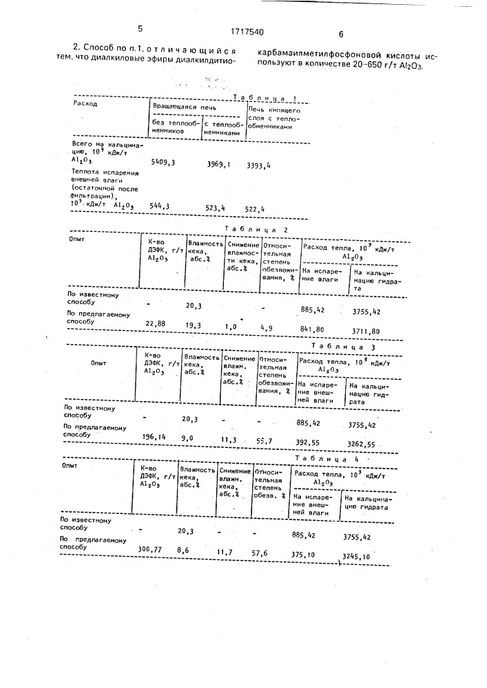 Способ подготовки гидроксида алюминия для кальцинации (патент 1717540)