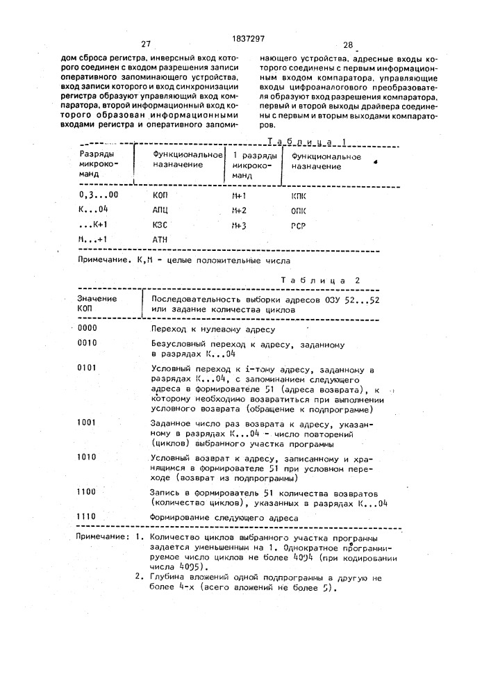 Устройство для тестового контроля логических узлов (патент 1837297)