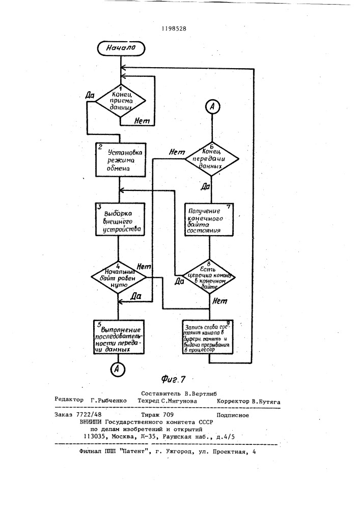 Устройство для обмена информацией (патент 1198528)