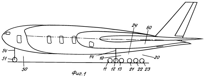 Способ и устройство поддержки отрыва от земли колес передней опоры шасси самолета (патент 2398710)