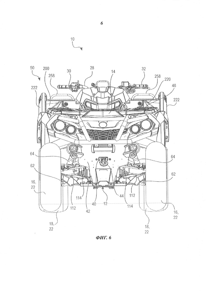 Транспортное средство повышенной проходимости, имеющее шесть колес (патент 2668019)