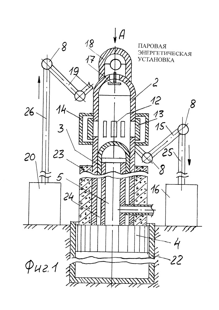Паровая энергетическая установка (патент 2665777)
