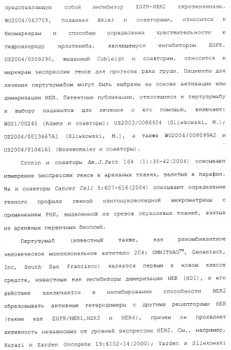 Продление времени до прогрессирования заболевания или продолжительности жизни у онкологических больных с применением ингибиторов димеризации her (патент 2404806)