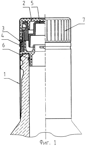 Комбинация предохранительной крышки и контейнера (патент 2296702)