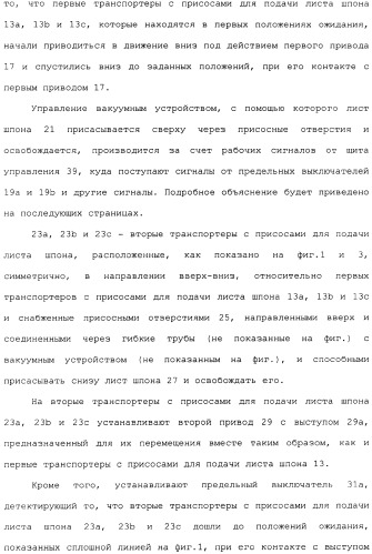 Способ накладывания листов шпона на основной листовой древесный материал (варианты) (патент 2360790)