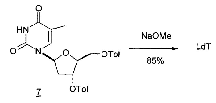 Синтез  -l-2&#39;-дезоксинуклеозидов (патент 2361875)