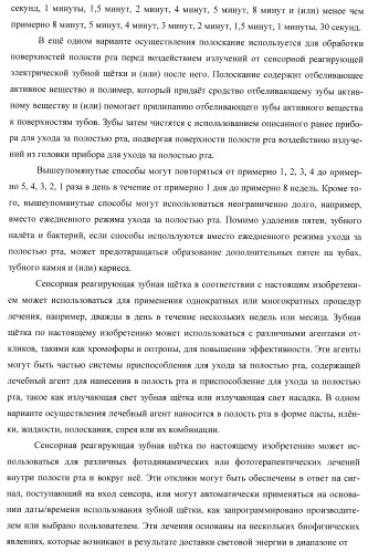 Сенсорные реагирующие электрические зубные щётки и способы использования (патент 2388430)