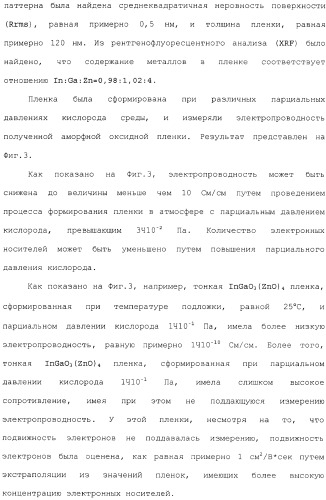 Аморфный оксид и полевой транзистор с его использованием (патент 2369940)