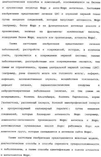 Поликлональное антитело против nogo, фармацевтическая композиция и применение антитела для изготовления лекарственного средства (патент 2432364)