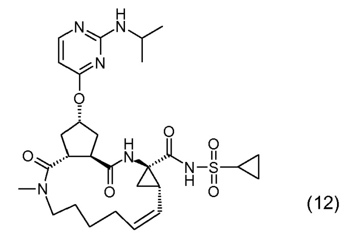 Пиримидин-замещенные макроциклические ингибиторы hcv (патент 2481340)