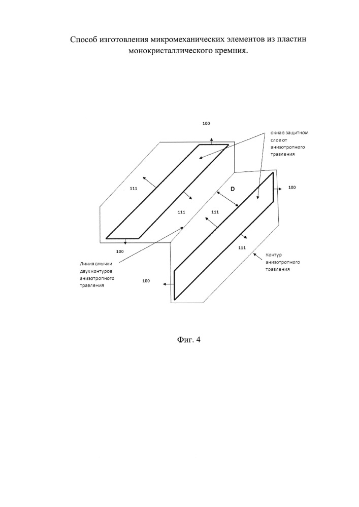 Способ изготовления микромеханических элементов из пластин монокристаллического кремния (патент 2662499)