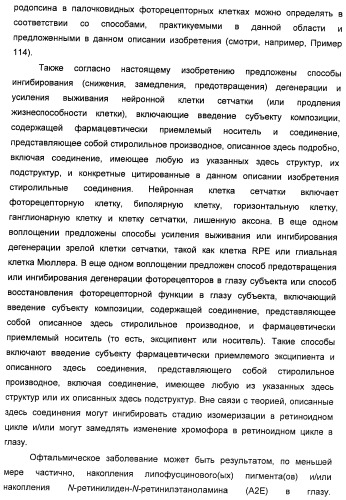 Соединения, представляющие собой стиролильные производные, для лечения офтальмических заболеваний и расстройств (патент 2494089)