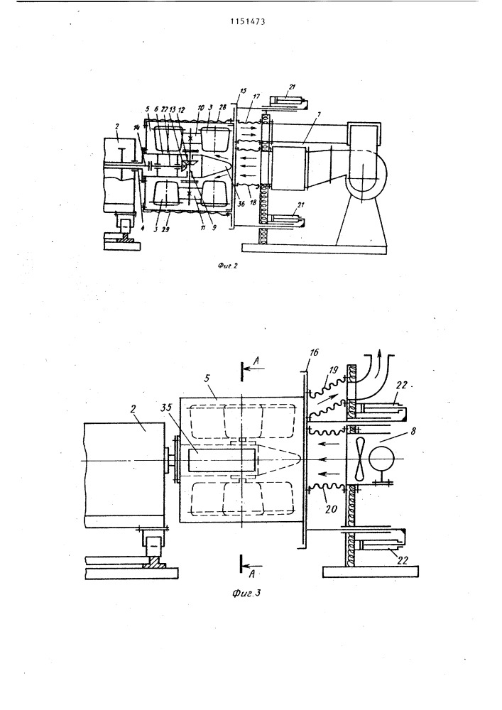 Машина для ротационного формования изделий из пластмасс (патент 1151473)