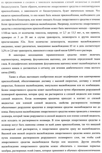 Лекарственные ядра для замедленного высвобождения терапевтических средств (патент 2478366)