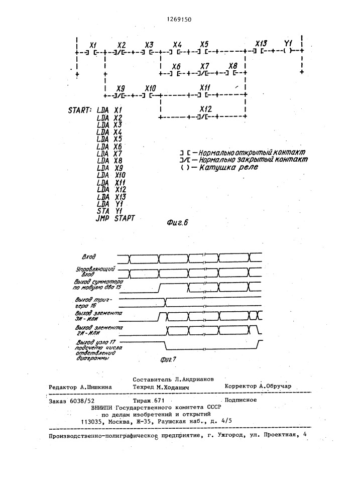 Процессор программируемого контроллера (патент 1269150)