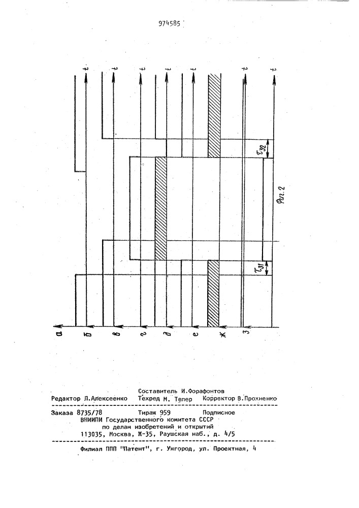 Переключатель линий (патент 974585)