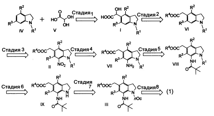 Производные индолина и способ их получения (патент 2252213)