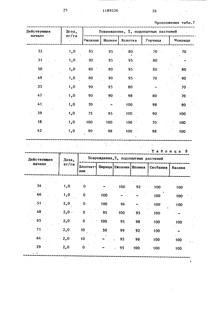 Гербицидное средство (его варианты) (патент 1189326)