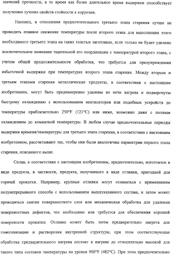 Продукты из алюминиевого сплава и способ искусственного старения (патент 2329330)