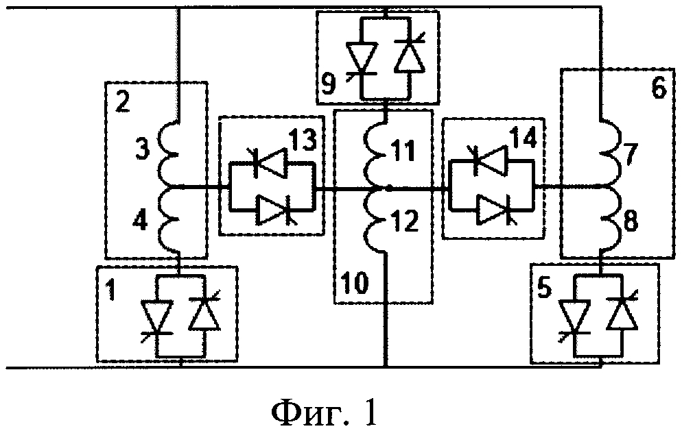 Реакторная группа, коммутируемая тиристорами (патент 2622114)