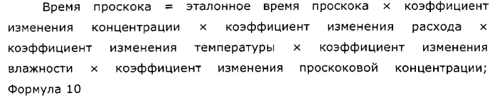 Воздухоочистительное устройство и способ прогнозирования времени проскока для такого устройства (патент 2554793)