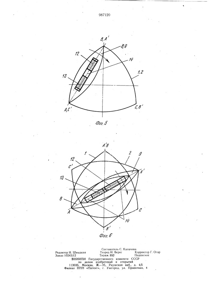 Трохоидная роторная машина (патент 987120)