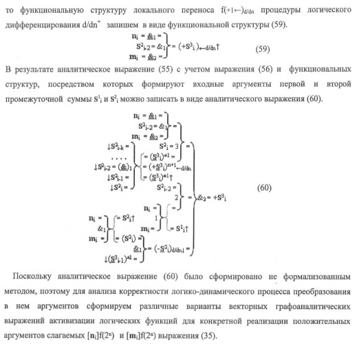 Функциональная структура предварительного сумматора f ([ni]&amp;[ni,0]) условно &quot;i&quot; и &quot;i+1&quot; разрядов &quot;k&quot; группы параллельно-последовательного умножителя f ( ) для позиционных аргументов множимого [ni]f(2n) с применением арифметических аксиом троичной системы счисления f(+1,0,-1) (варианты русской логики) (патент 2439658)