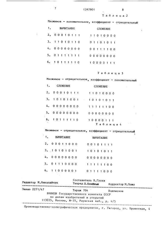 Устройство для умножения на коэффициенты (патент 1397901)