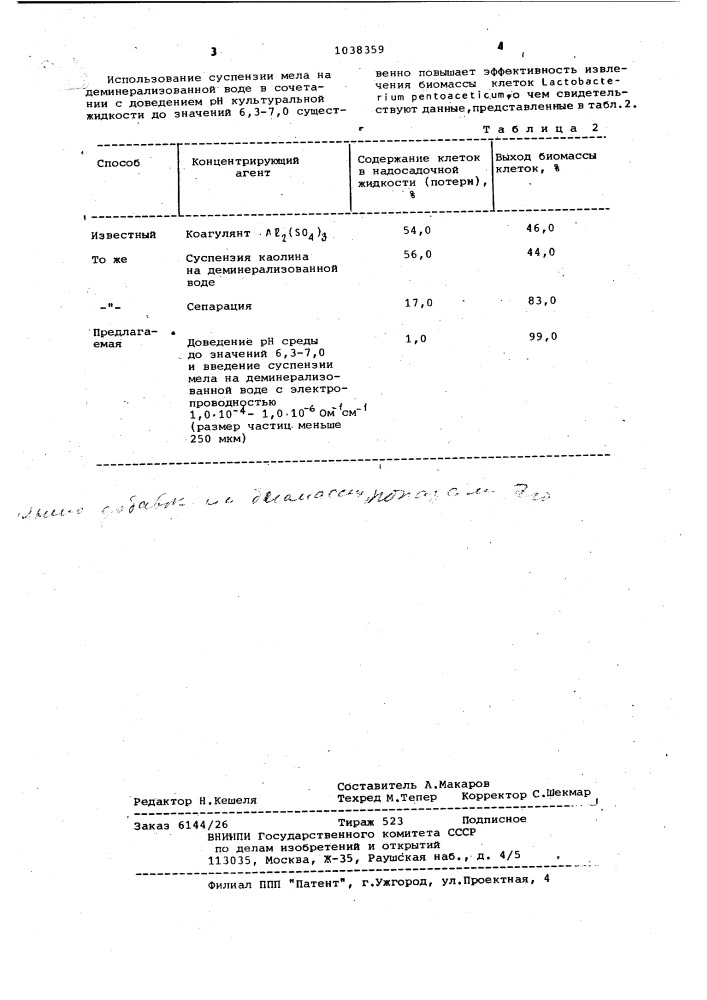 Способ получения силосной закваски (патент 1038359)