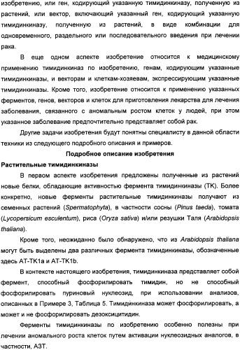 Растительные тимидинкиназы и их применение (патент 2339695)