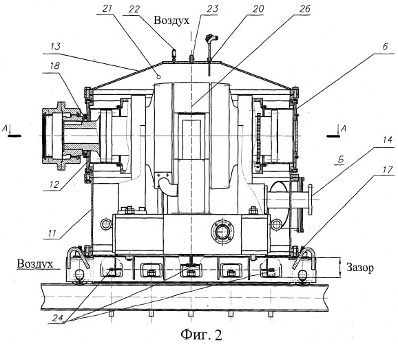 Стенд для высотно-климатических испытаний турбовинтовых и турбовальных двигателей (патент 2402750)