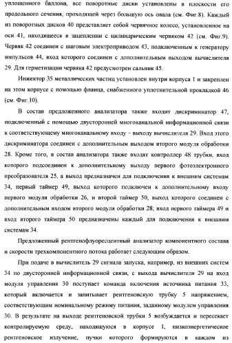 Рентгенофлуоресцентный анализатор компонентного состава и скорости трехкомпонентного потока (патент 2377546)