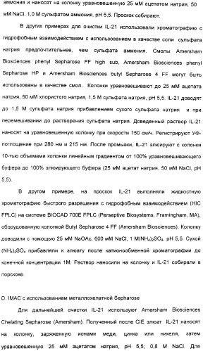 Продуцирование il-21 в прокариотических клетках-хозяевах (патент 2354703)