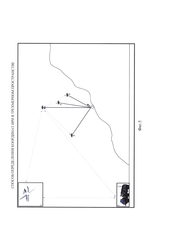 Способ определения координат источника радиоизлучения в трехмерном пространстве (патент 2643360)