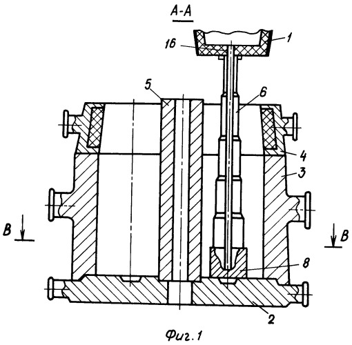 Устройство для получения полых слитков (патент 2266173)