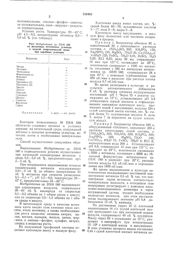 Способ получения биомассы (патент 731903)