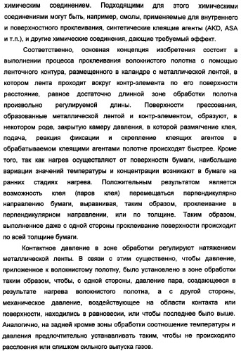 Устройство для обработки волокнистого полотна с покрытием или без покрытия и способ работы этого устройства (патент 2335588)