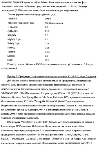 Способ получения l-треонина с использованием бактерии, принадлежащей к роду escherichia, в которой инактивирован оперон rspab (патент 2337961)