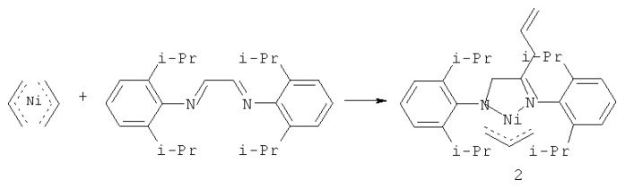 Способ получения имино-амидных  -аллильных комплексов никеля (патент 2423374)