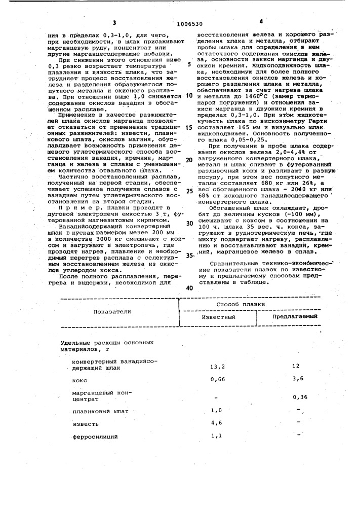 Способ получения сплавов с ванадием (патент 1006530)