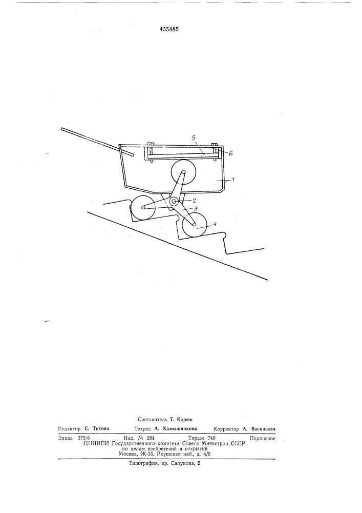 Тележка для транспортировки груза по лестницам (патент 455885)
