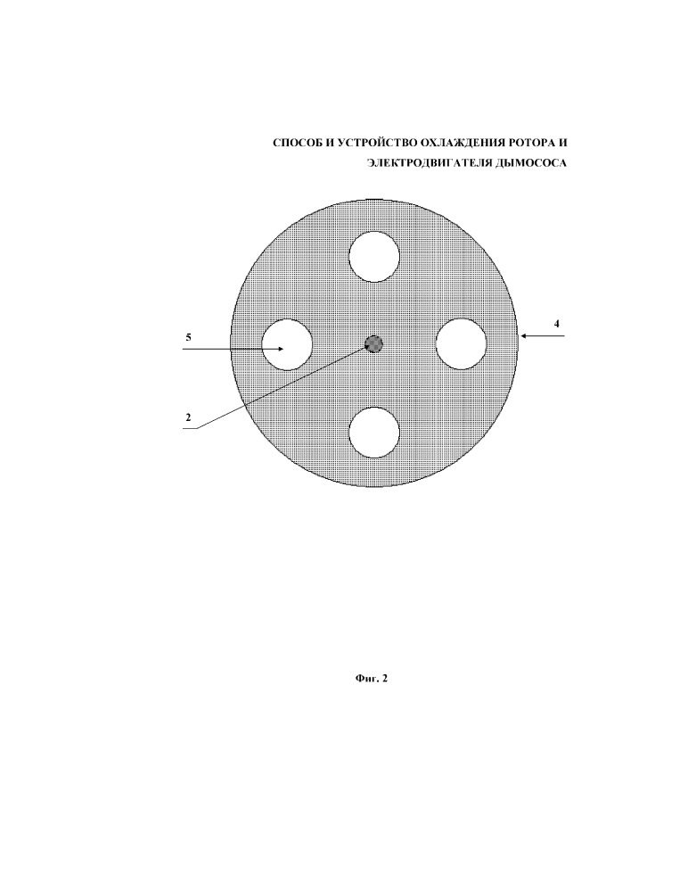 Способ и устройство охлаждения ротора и электродвигателя дымососа (патент 2659833)