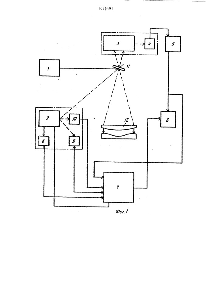 Устройство для контроля неплоскостности поверхностей (патент 1096491)
