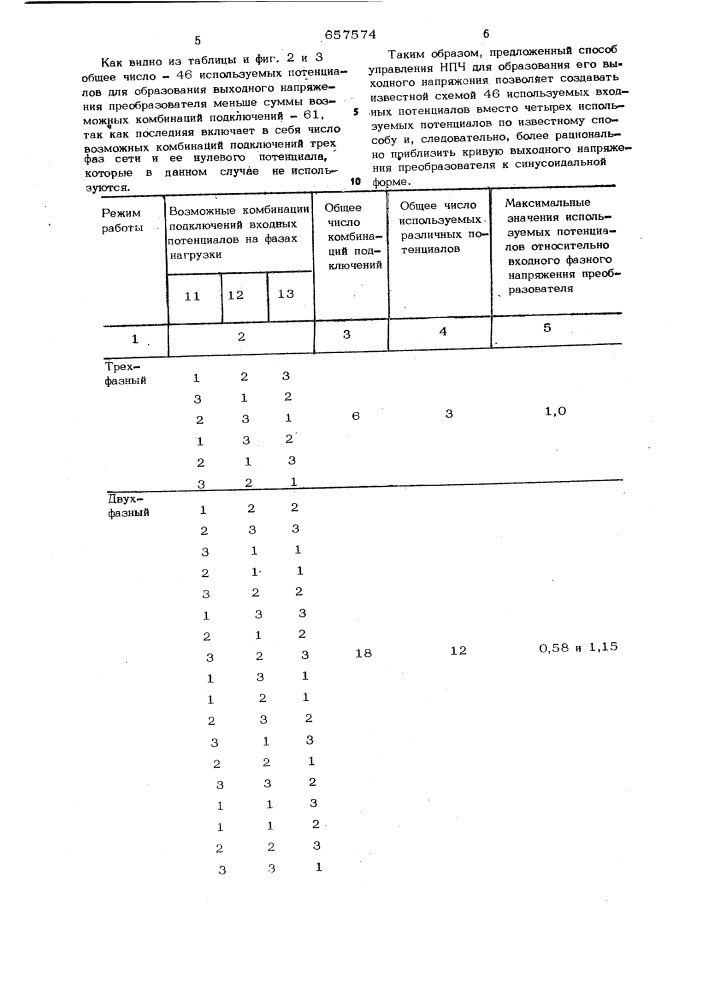 Способ управления непосредственным преобразователем частоты с искусственной коммутацией (патент 657574)