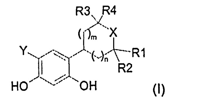 Новые 4-(гетероциклоалкил)бензол-1,3-диольные соединения в качестве ингибиторов тирозиназ, способ их получения и их применение в лечении человека, а также в косметических средствах (патент 2482116)