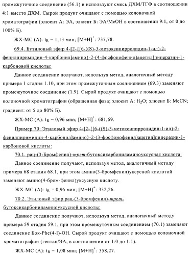 Производные фосфоновой кислоты и их применение в качестве антагонистов рецептора p2y12 (патент 2483072)