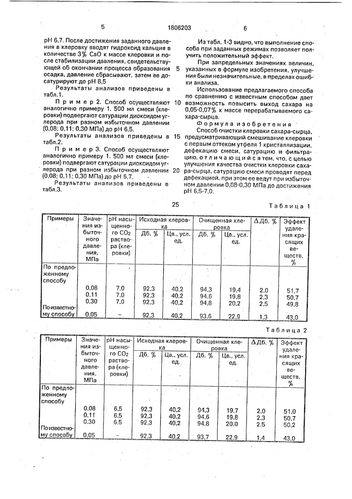 Способ очистки клеровки сахара-сырца (патент 1806203)