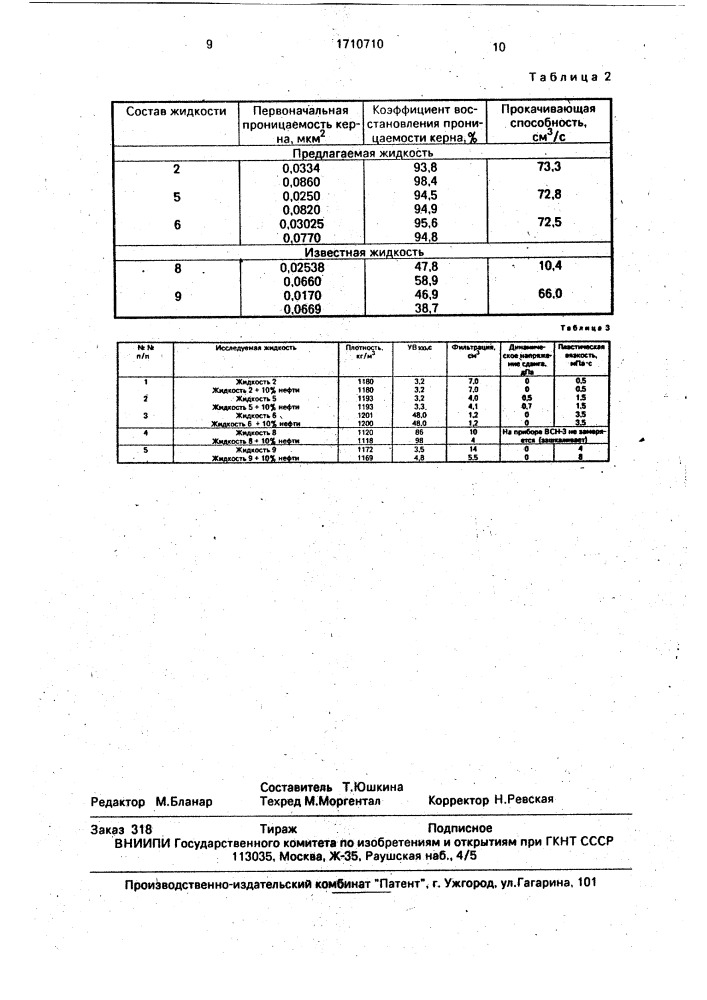 Жидкость для гидравлического разрыва пласта (патент 1710710)